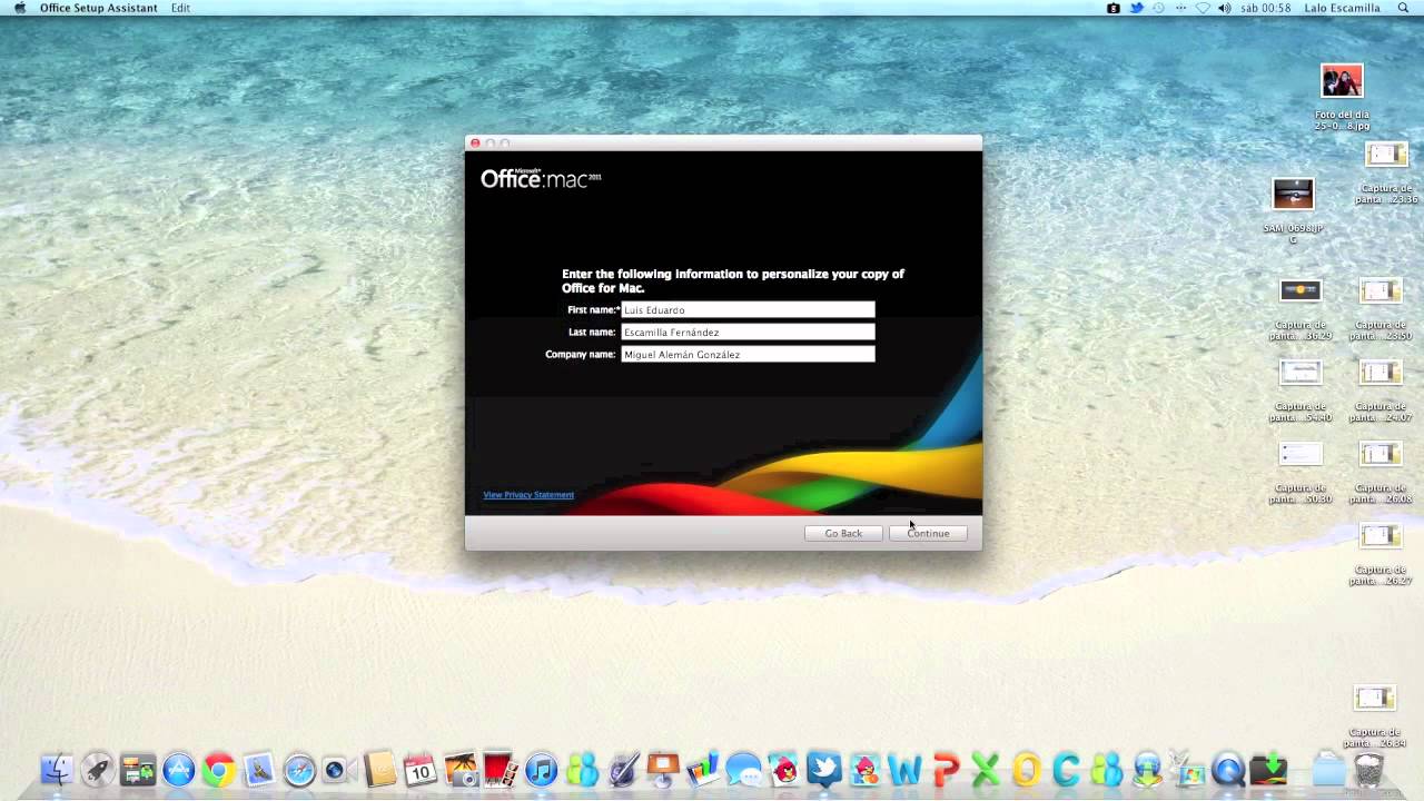 office for mac 2011 activation